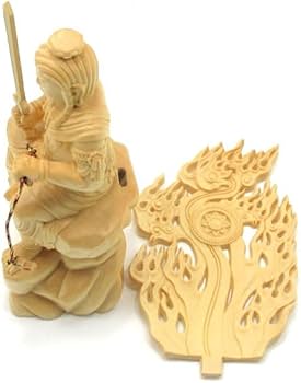 Amazon｜不動明王 仏像 不動明王像 木像 桧木 置物 不動尊 高さ